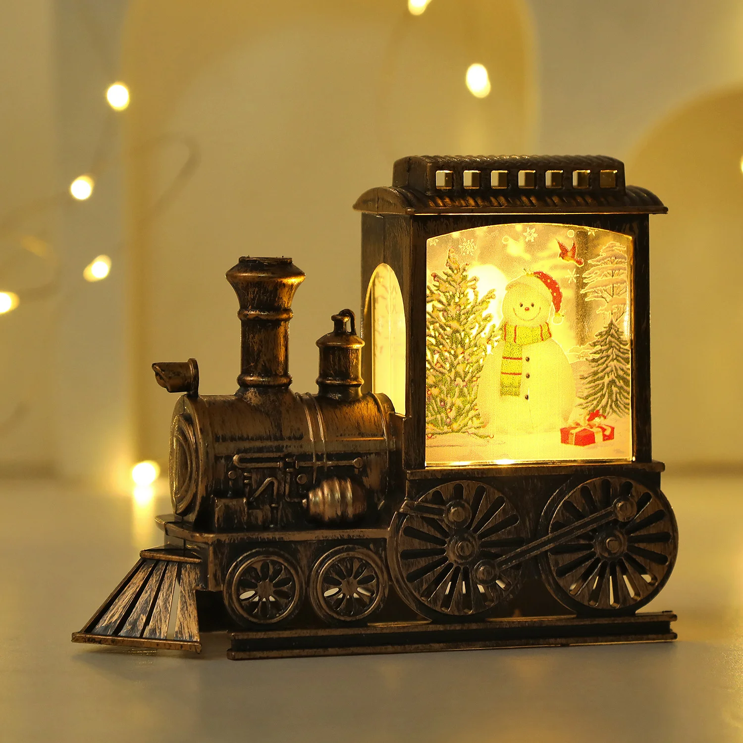 Vintage-Style LED Night Lamp: Portable Battery-Powered Lantern
