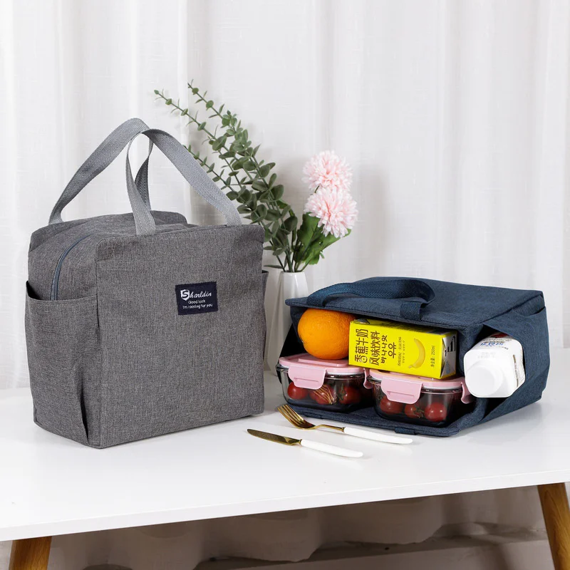 Large Capacity Cooler Bag Oxford Portable Zipper Thermal Lunch Bags Insulated Freezer Bag Camping Picnic Lunch Bag Cooler Bag