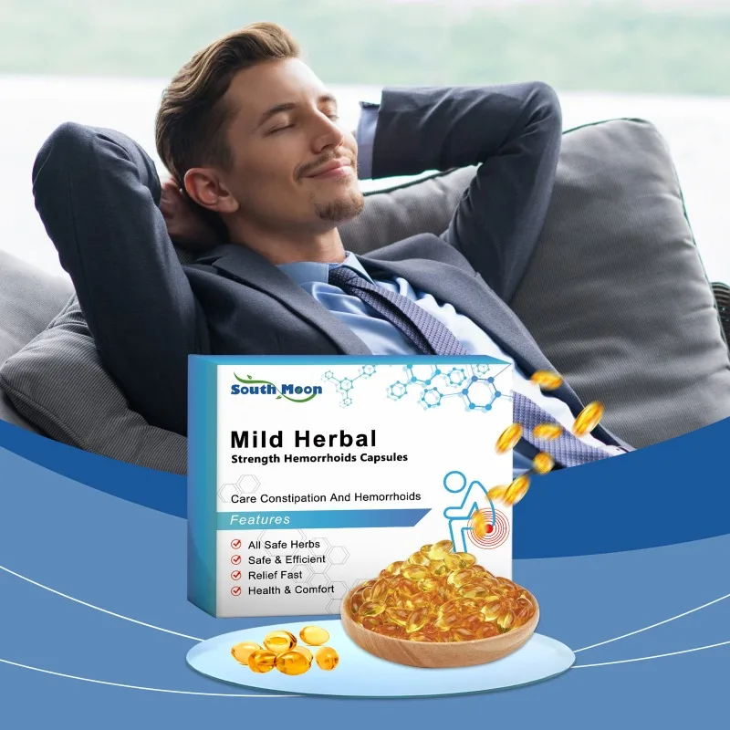 Hemorrhoids Capsules Mild Herbal Strength Repair Internal External Hemorrhoid Nourishing Body Skin Soothing Dry Care