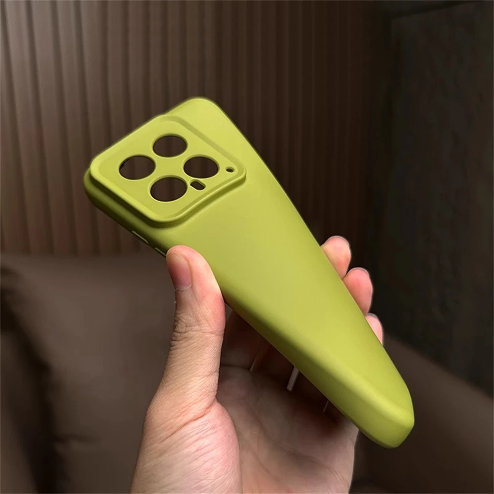 Luxury Soft Liquid Silicone Shockproof Bumper Case with Full Lens Protection - Solid Color