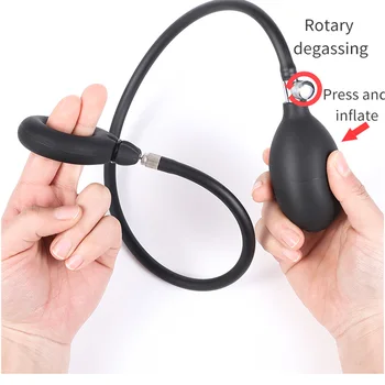 New Inflate Penis Rings Cock Ring Dick Erection Penis Pump Sex Toys For Men Exotic Accessories Adult Male Masturbation Tools 3
