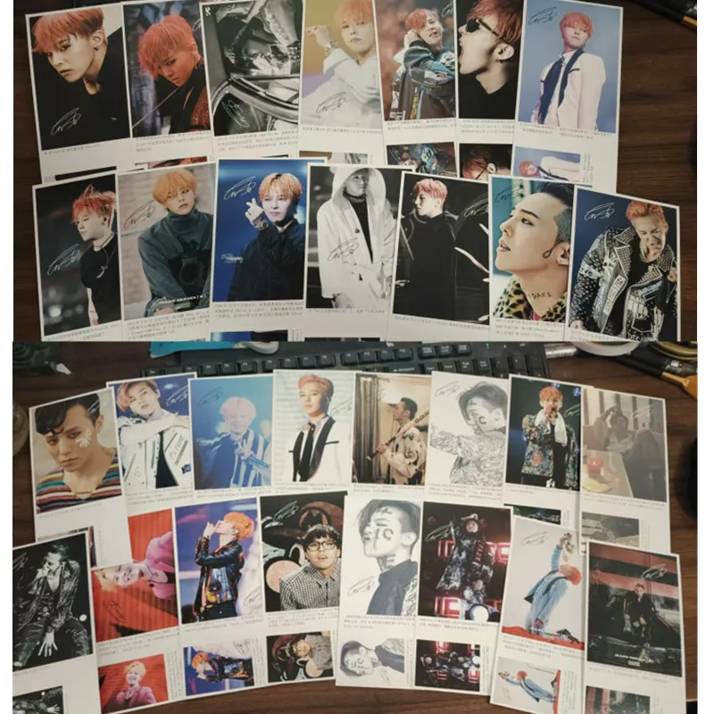 G-DRAGON Celebrity merchandise Boxed postcards Celebrity fan merch poker mini notes