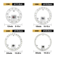 220v Led Ceiling Light Module 12w 18W 24W 36W 48W 72W LED Panel Panel Light Replacement Ceiling Fan Wall Lamp Round Module 2