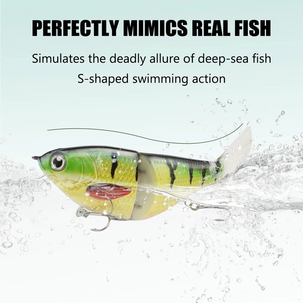 Sinking Swimbait 175mm 70g Multi Jointed Bait Glider Trolling Fishing Lures Artificial Hard Bait Pike Lure Bass Fishing Tackle
