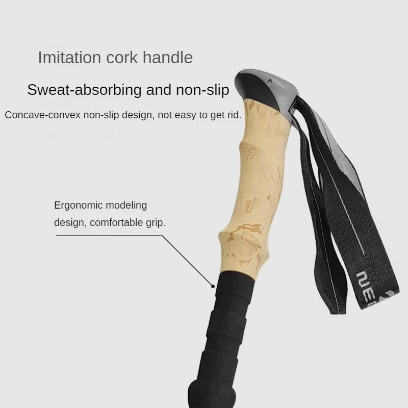 Aluminum Multifunctional Telescopic Trekking Pole - Durable For Hiking, Trekking, Camping, Fishing, And Outdoor Activities 6