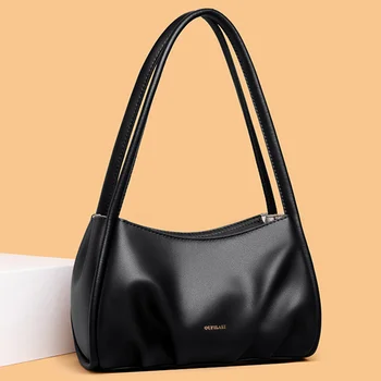 Women's Genuine Leather Bag High Quality Soft Cow Leather Shoulder Crossbody Bags For Women 2022 Luxury Brand Female Handbag Sac 1