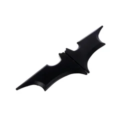 Funny Bat Black Stainless Steel Money Clip Wallet - Halloween Gift (Black)
