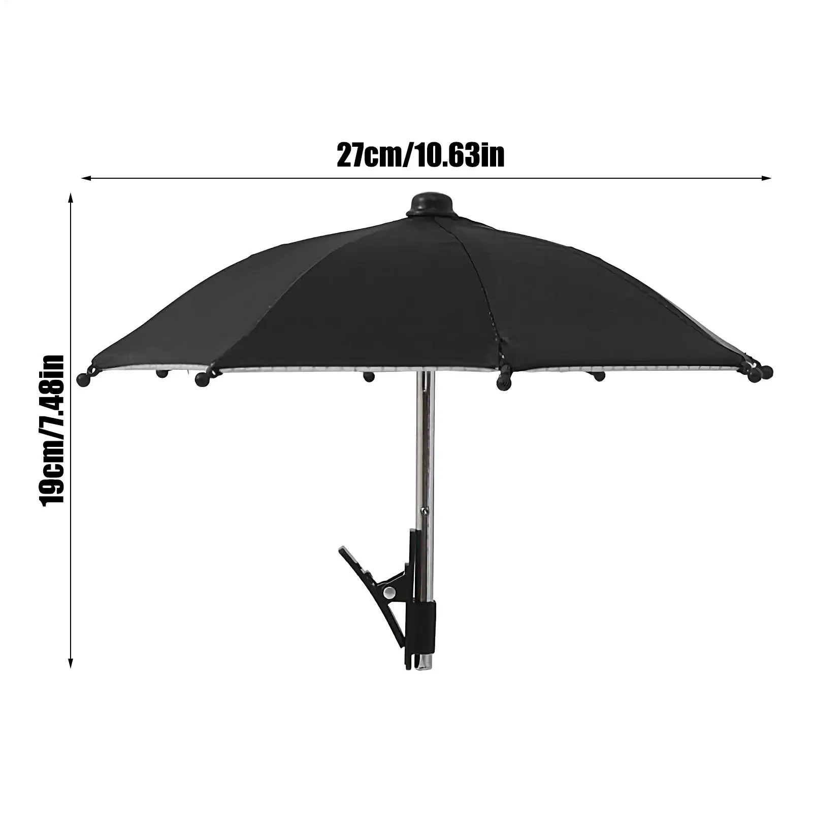 Supporto per cellulare con clip per ombrello, protezione solare anti-riflesso per esterni, copertura anti-UV - Image 6