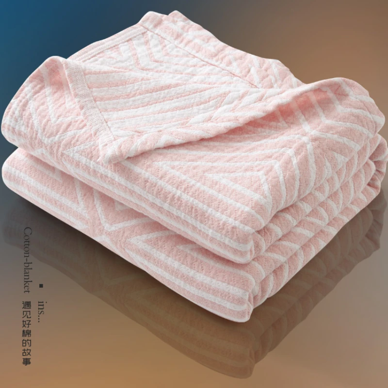 

Non Static Gauze Blanket Towel Pure Cotton Blanket Single Person Summer Cool Quilt with Air Conditioning Blanket and Thin Quilt