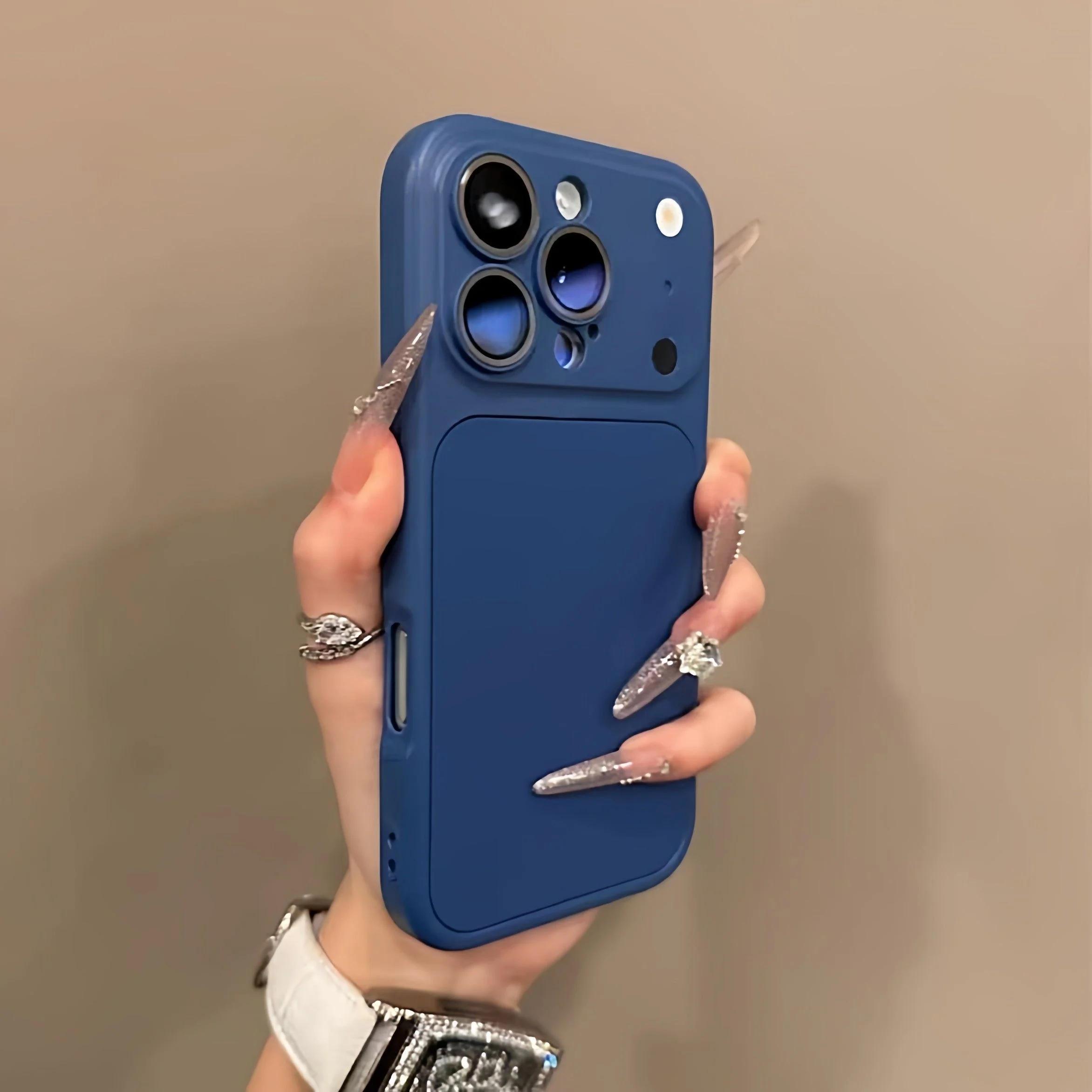 Dual-Function Matte Lens Protection Phone Case with Instant Color Change Feature