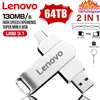 Lenovo 64TB 3.0 USB Flash Drive Metal High-Speed Pen Drive 2TB 128GB Waterproof Type-C Usb PenDrive For Computer Storage Devices 1