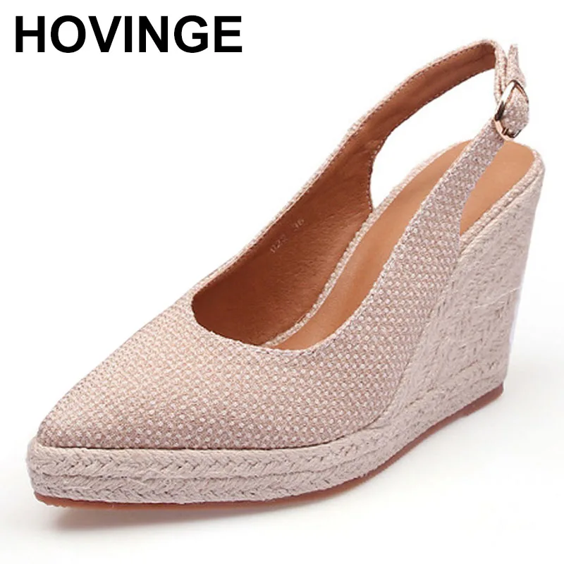 Sandalia De Cuña VOLATILE Con Correa En Tobillo | Tacón 8.3 Cm | Piel Vegana | Color Marrón Claro Talla 41.5 EU