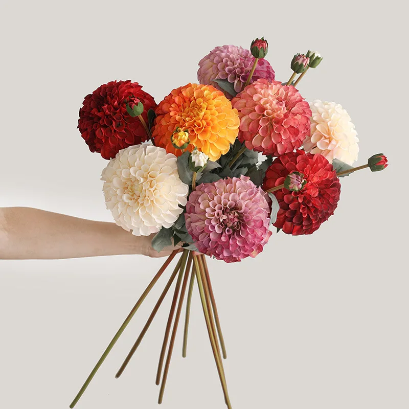Künstliche Blumen für Heimdekoration, Retro 2-Kopf-Gänseblümchen, Hochzeitsdekoration, Kunstblumen für Partydekoration, Künstliche Pflanzen
