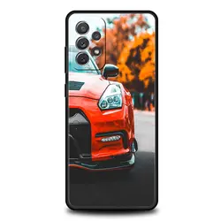 JDM Sport Car Design Phone Case - Blue and Red Duo Tone Cover - Samsung A22 (A3)