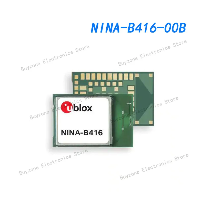 

NINA-B416-00B 802.15.1 Bluetooth Low Energy Module,stand-alone, PCB ant, u-connectXpress SW10.0x15.0 mm, 500 pcs/reel