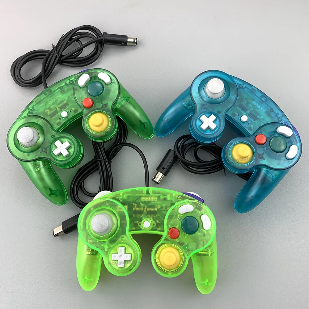8 Farben kabel gebundenes Gamepad für Gamecube ngc Konsole Joypad Controller für ngc klassischen Joystick Retro Spiele konsole Gamepad Zubehör – Detail 16