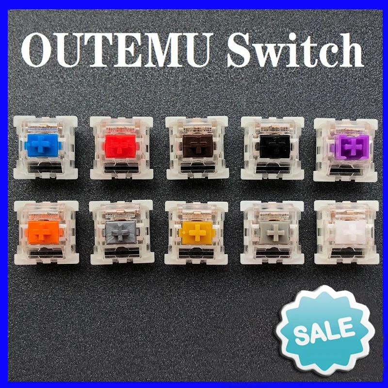 

Outemu Switch Mechanical Keyboard Switch 3Pin Clicky Linear Tactile Silent Switches RGB LED SMD Gaming Compatible With MX Switch
