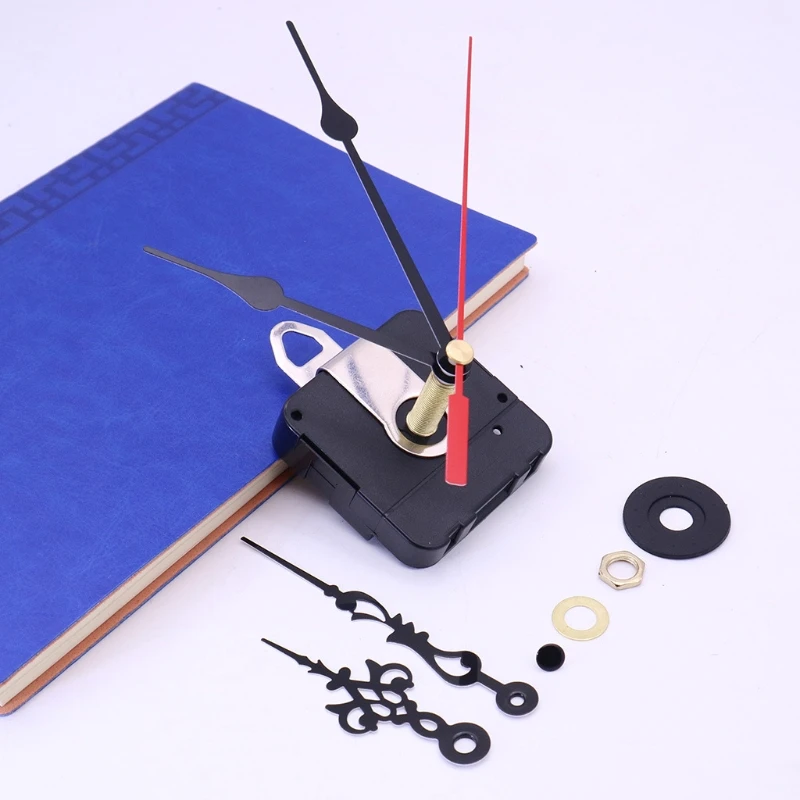 Long Shaft  Clock Movement Mechanism with 2 Pairs of Hands Sets for  Wall Clock  Repair Parts Replacement 4
