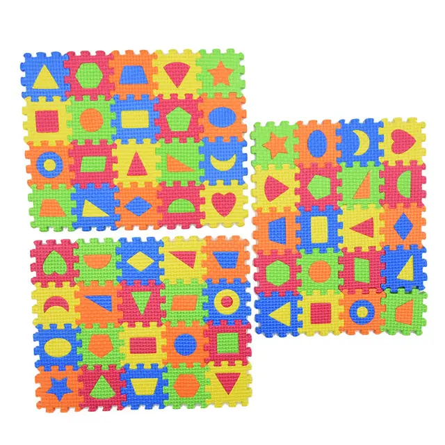 3D Diy EVA Puzzles Toys Kids Baby Puzzle Mats 55 * 55MM or 90mm*90cm Carpet Babies Education  Foam Learning Shape Toy 2