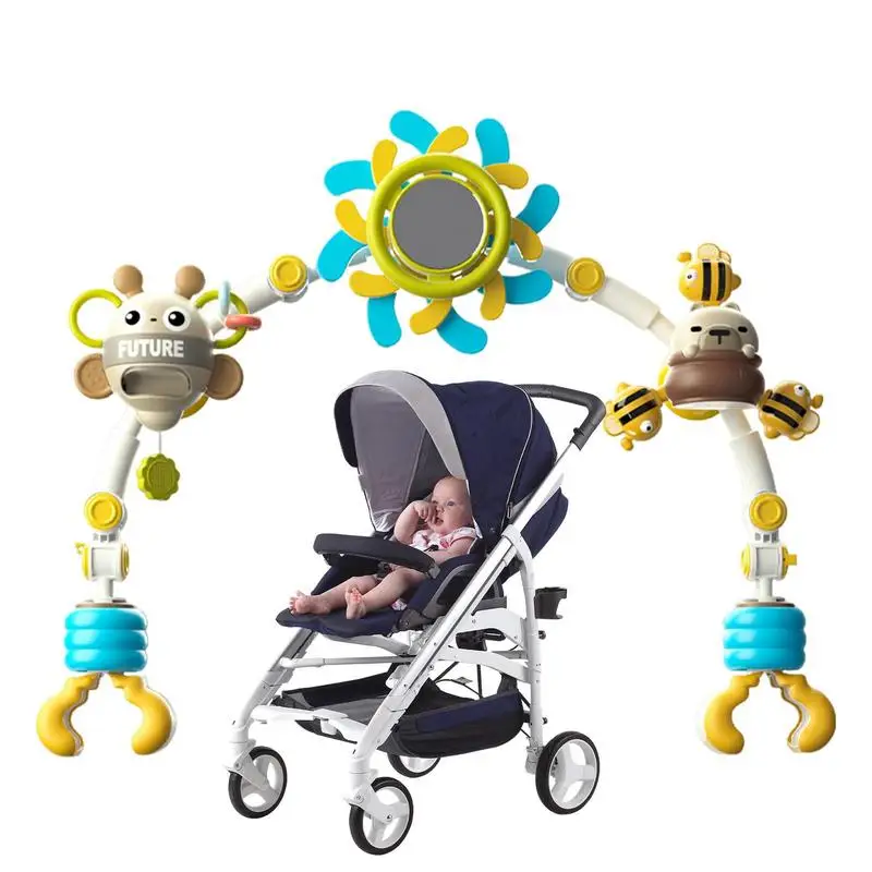 

Stroller Arch Play Arch Rattle Pacifier Toy Various Colors To Stimulate Baby's Vision And Improve Cognition For Child Toddler