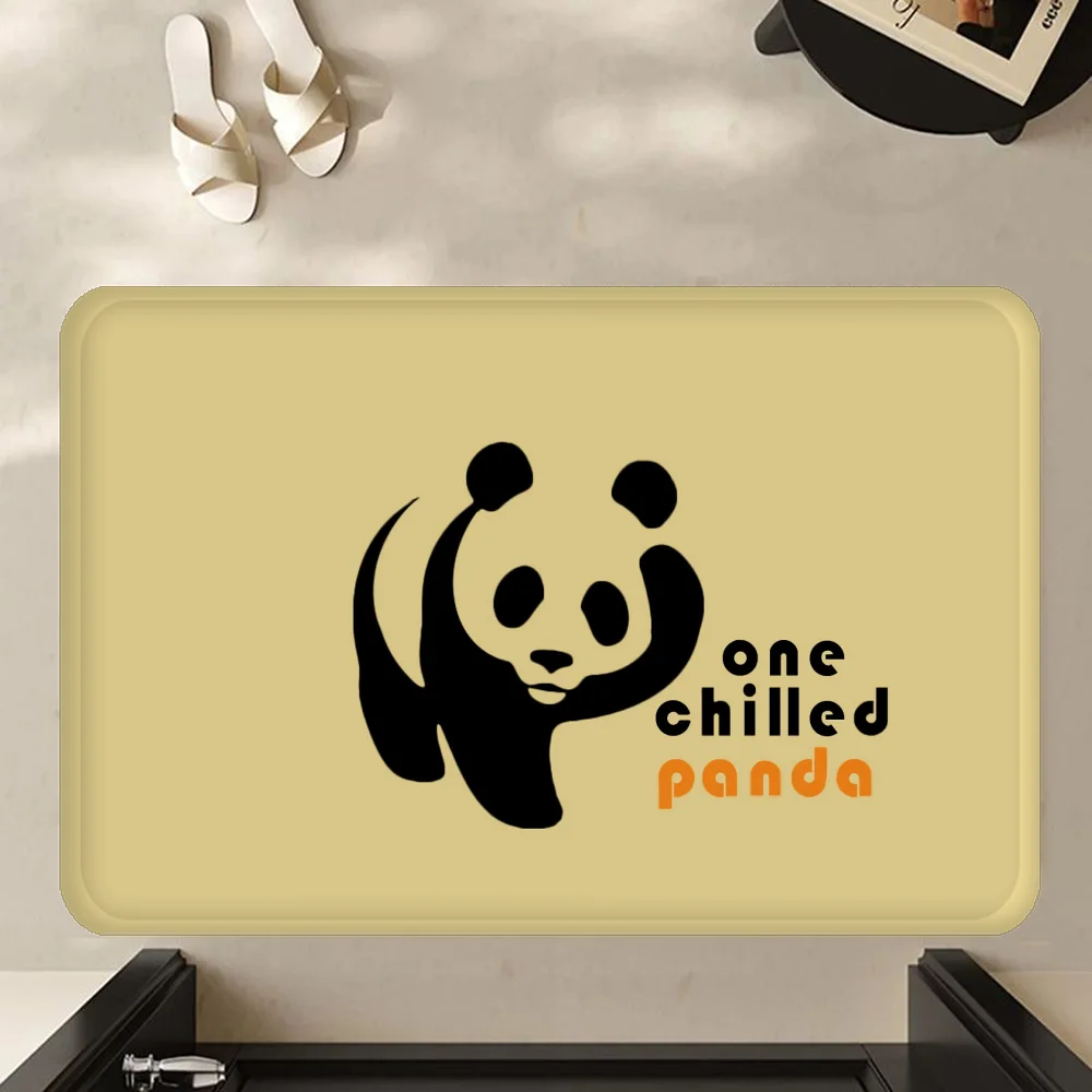 Cute Cartoon Panda Entrance Door Mat Nordic Style Bedroom Living Room Doormat Home Balcony Anti-Slip Modern Home Decor 6