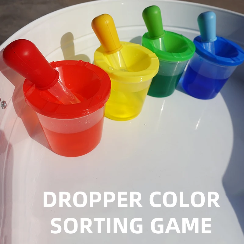Montessori Sensory Toys Color Sorting Dropper Sensorial Material Learning Educational Color Learning Teaching Aids H1165H