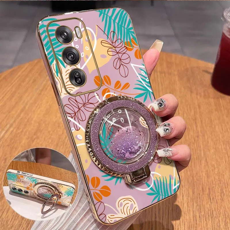 Reno Leaf Plating Phone Case - Sleek and Durable Cover