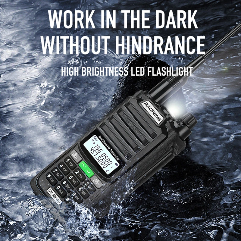 BAOFENG Original UV-98 PRO Waterproof Walkie Talkie 10W Dual Band Long Range Communication Radios UV98PRO Army Green 2Way Radios 6