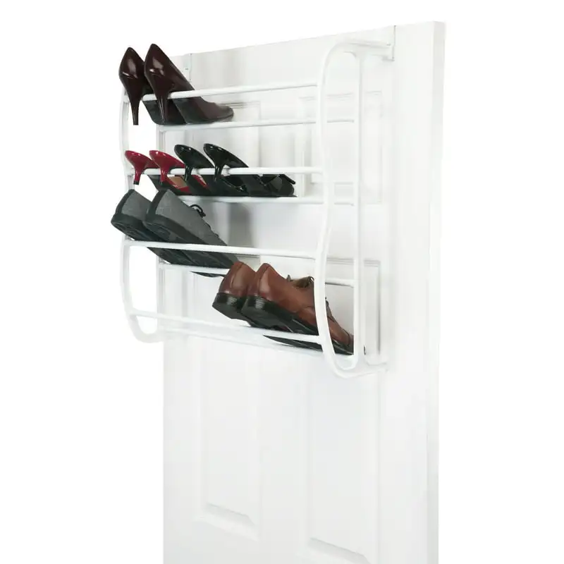 

Tier Adjustable over the Door 36 Pair Shoe Rack in White Yeezy slide Honkai star rail Sliding door track