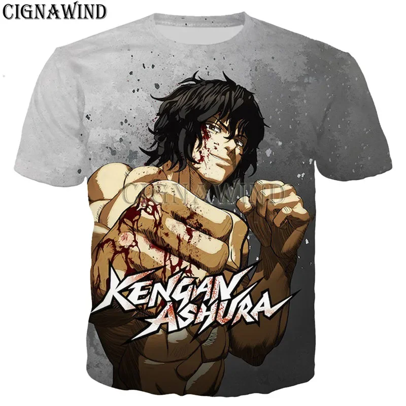 Anime Kengan Ashura T Shirt Men/women 3D Printed T-shirts Casual Harajuku Style Tshirt Streetwear Tops