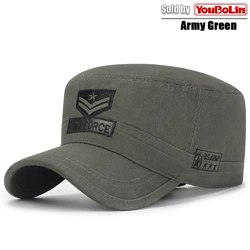 Cappello piatto camouflage in cotone protezione solare trekking_voghion.com
