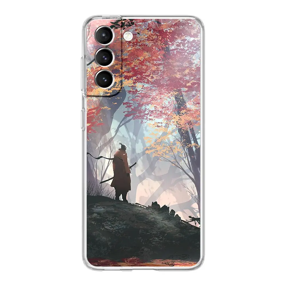 Japanese Bushido Samurai Clear Silicone Phone Case Cover