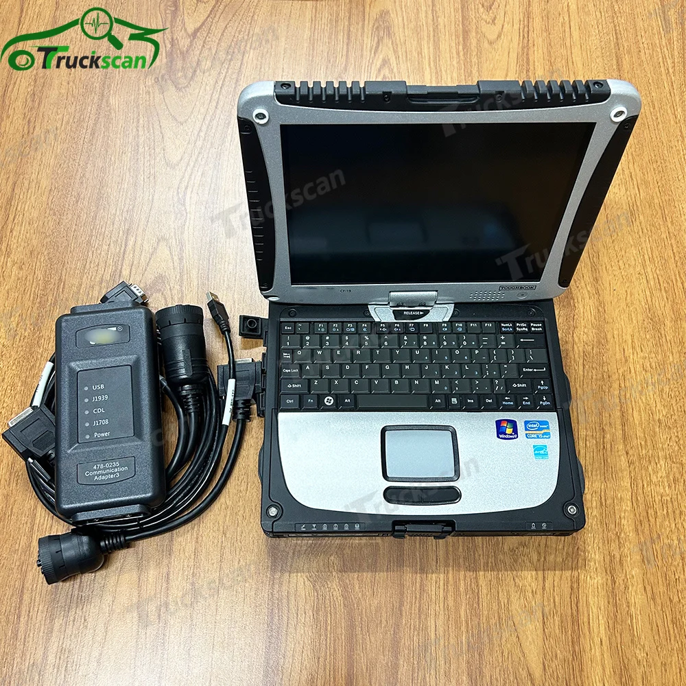Heavy Duty Scanner Truck Diagnostic tool with CF19 laptop 2023A CAT ET 4  Cater Adapter 478-0235 CAT4 Communication - AliExpress