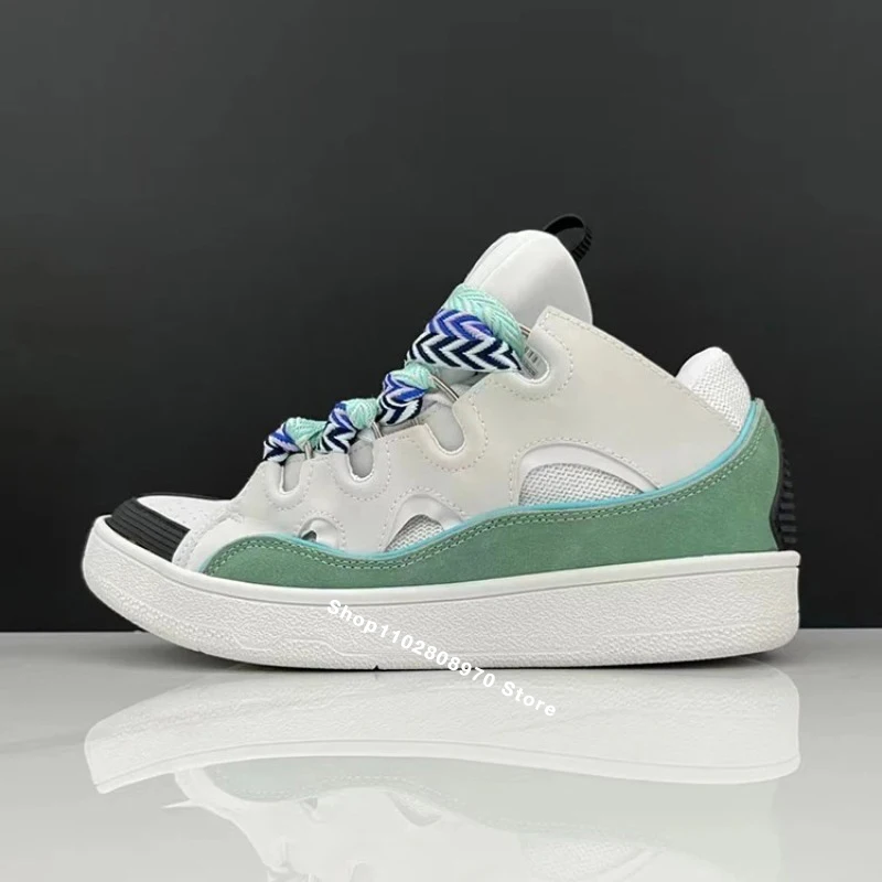 Baskets casual couple semelle épaisse originale design marque skateboard homme femme