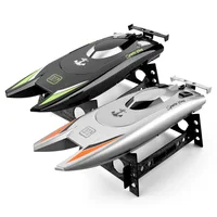 RC Boat 2.4GHz Remote Control Electric Boat 25KM/H High Speed Ship RC Jet Speedboat Suitcase for Lakes & Pools 1