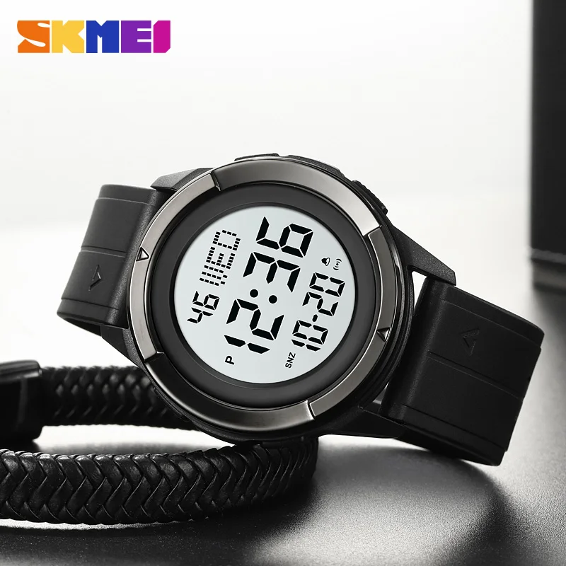 SKMEI Fashion Sport Multifunctional Digital Watch For Men Waterproof Alarm Countdown Military Electronic LED Wristwatch Reloj