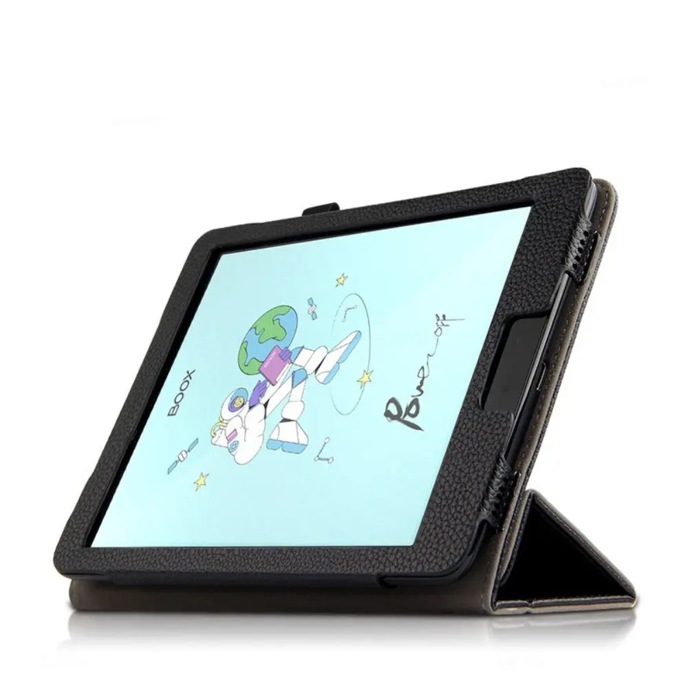 Compact 7-Inch Tri-Fold Magnetic Leather E-Reader Protective Case