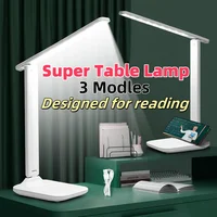 Super Table Lamp Foldable Led Desk Lamp 3 Type Stepless Dimmable Touch Bedside Reading Eye Protection Night Light USB Chargeable 1