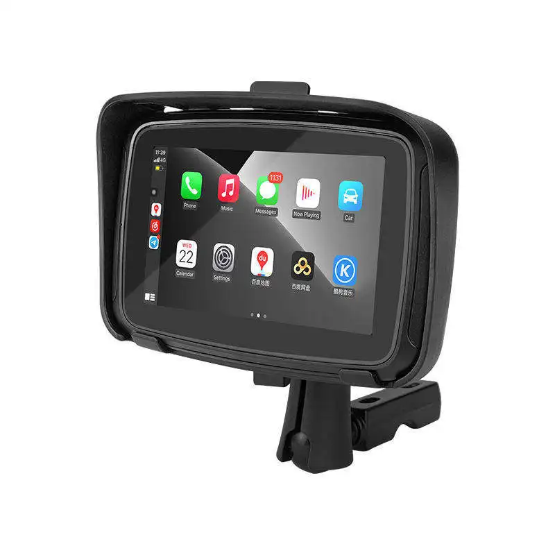 자동차 오토바이 GPS 네비게이션 지원 무선 Apple Carplay 안드로이드 자동 CarPlay 화면 오토바이 GPS IPX7 방수 모니터