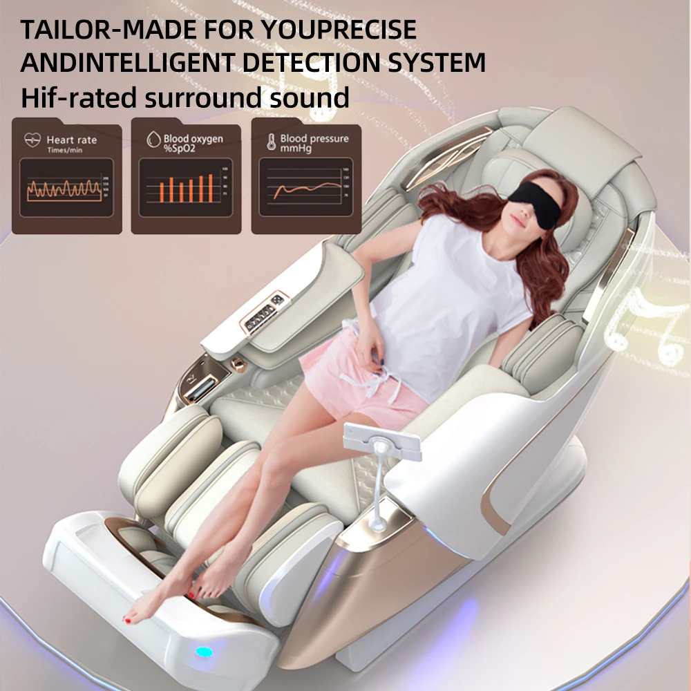 3 Year Warranty Dual-core 4D SL-Track Zero Gravity full body Massage Chair Home 3D Thai Stretch Electric leg lift Massage Sofa 6