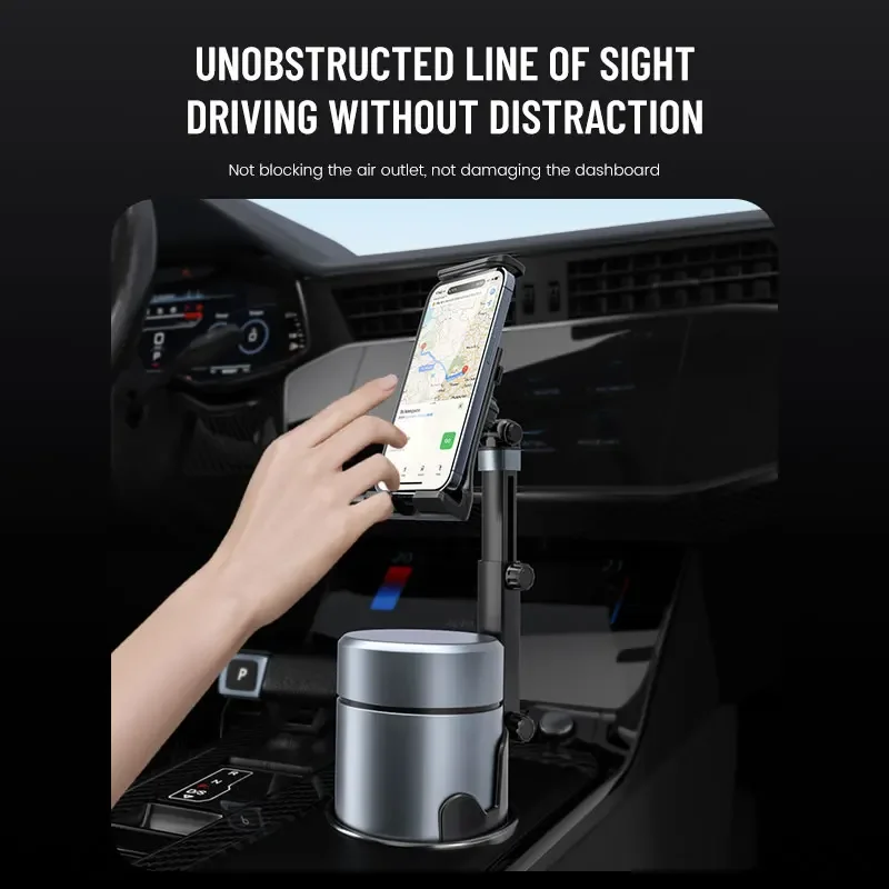 Car Cup Tablet Holder Expander Cell Phone Mount 360 Rotation Cup Holder Expander Smartphone Mount Auto Interior Accessories