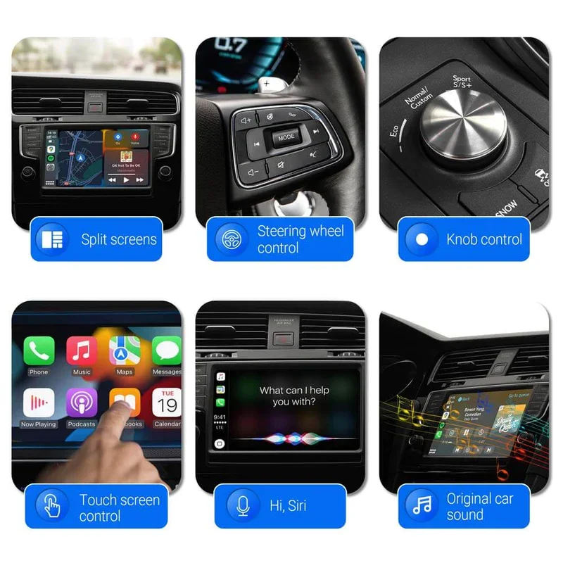 Ottocast Picasou 2 Apple CarPlay Android TV Box Wireless Car Play Android  Auto for Netflix Youtube Spotify Car Radio Dongle