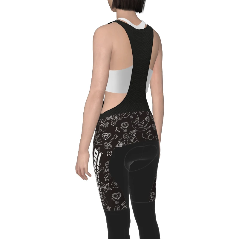 Cycling Tights Women Cycling Bib Tights Ciclismo Pantalones MTB Bicycle Cycling Trousers Lange Damen Radhose Culotte Largo Długie Spodnie