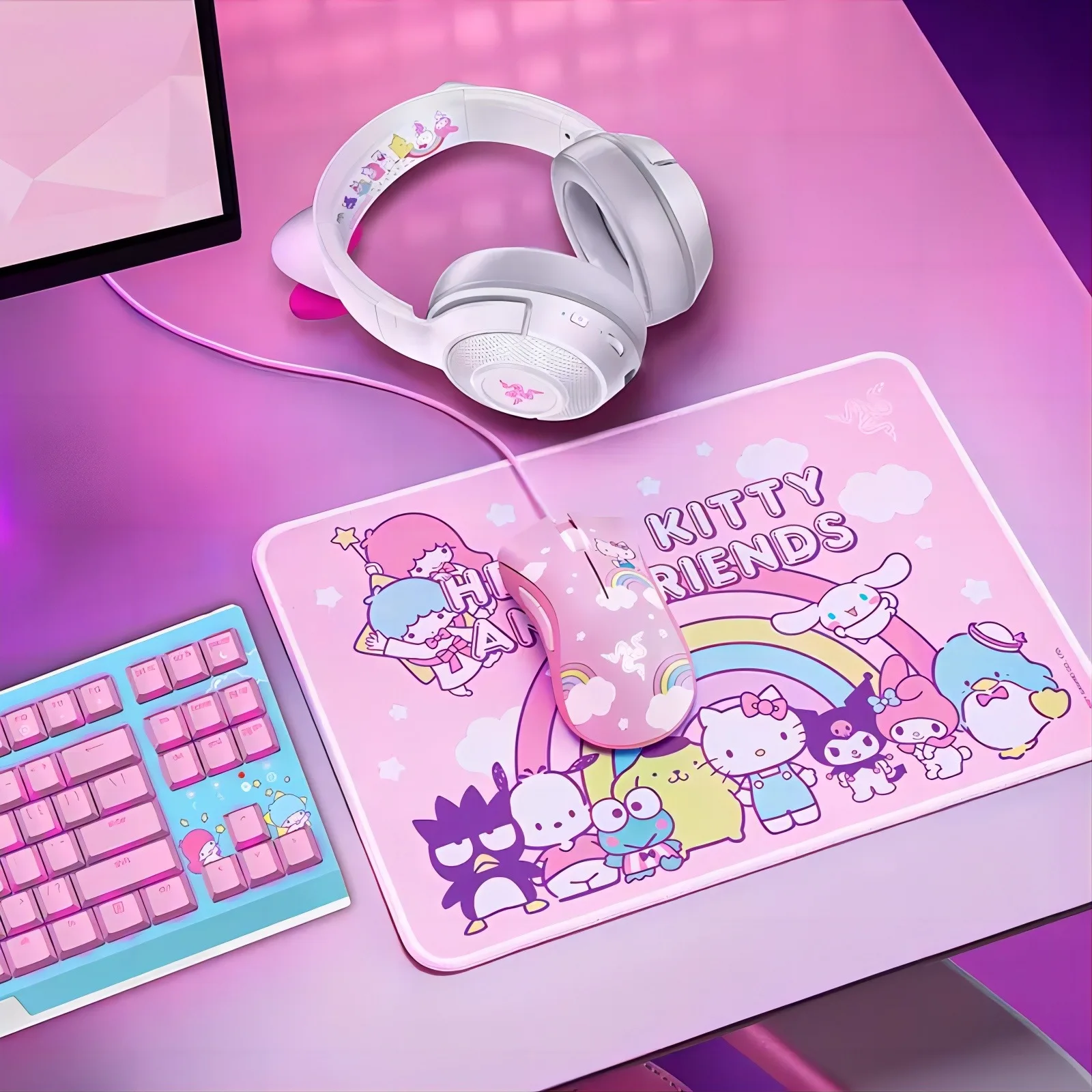 

Razer Deathadder Essential Goliathus Mouse Mat Bundle Hello Kitty And Friends Limited Edition Girl Heart Birthday Gift In Stock