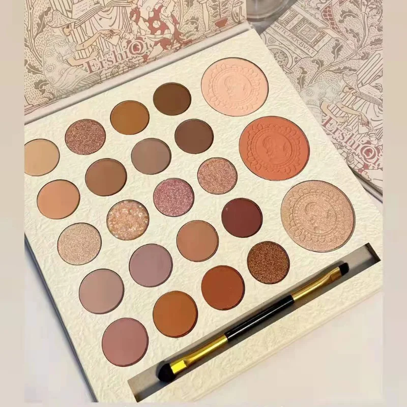 Creativity 23 Color Eyeshadow Palette Trimming Highlighter Palette Female Cosmetics Face Makeup Water Proof Nature