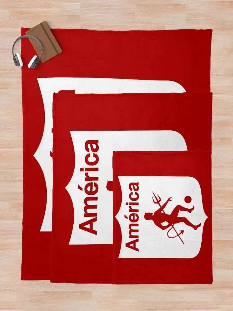 America de Cali Los Diablos Rojos Los Escarlatas Throw Blanket Luxury Brand Blanket Soft Blanket 5