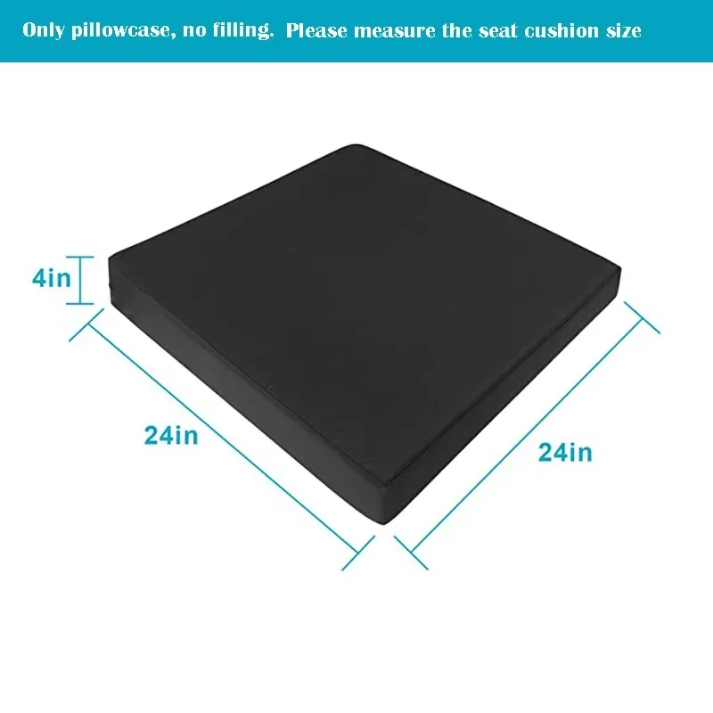 1 PC Sofa Cushion Cover Garden Outdoor Cushion Replacement Cover Waterproof Chair Seat Cushion Sofa Cover with Zipper 600D 4