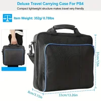 Carrying Case for PS4, New Travel Storage Carry Case, PlayStation Protective Shoulder Bag Handbag for PS4 System Console - Image 2