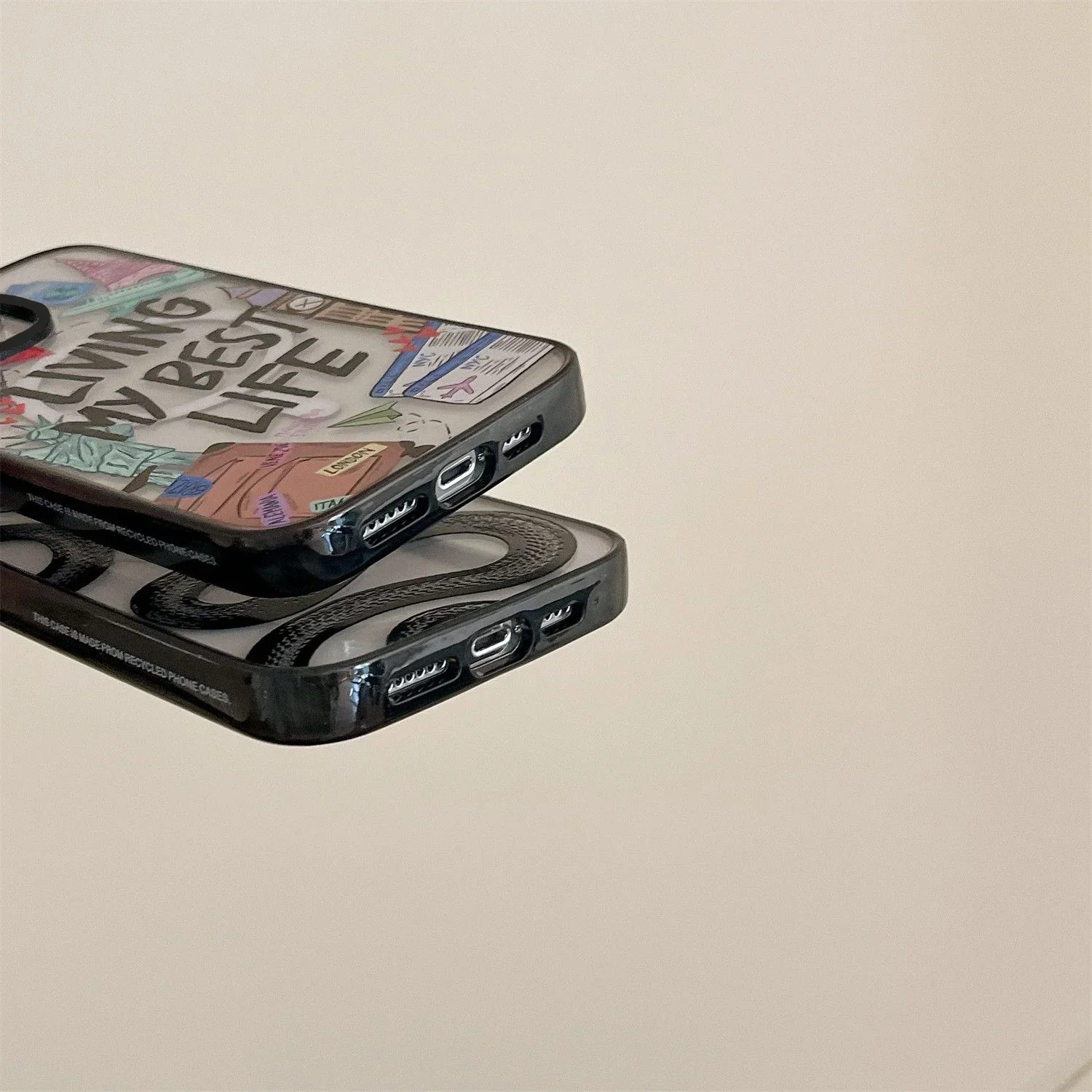 2.0 Acrylic Upgrade Border MagSafe Snake Phone Case Cover for IPhone 12 13 14 15 Pro Max Case for IPhone 15 Pro