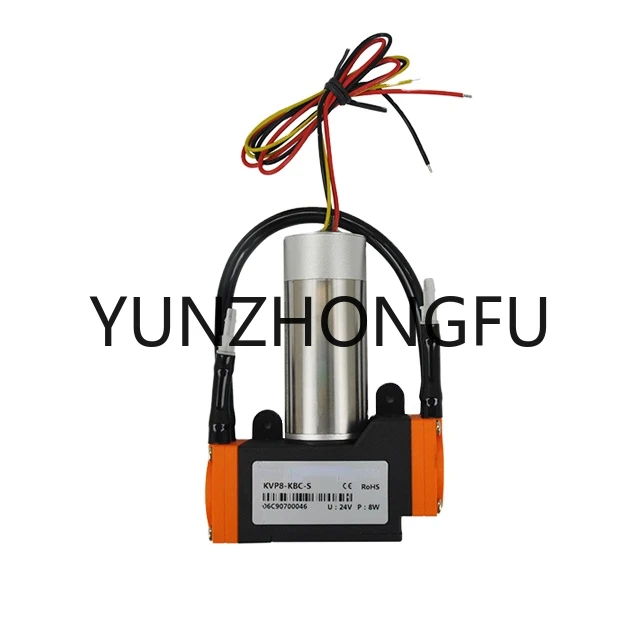 

KVP8 brushless 12V 24V dc mini diaphragm vacuum pump single head for lab gas analysis and physiotherapy 480L/H